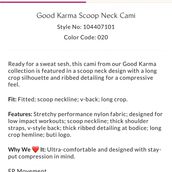 FP Movement Cami - Picture 6 of 6